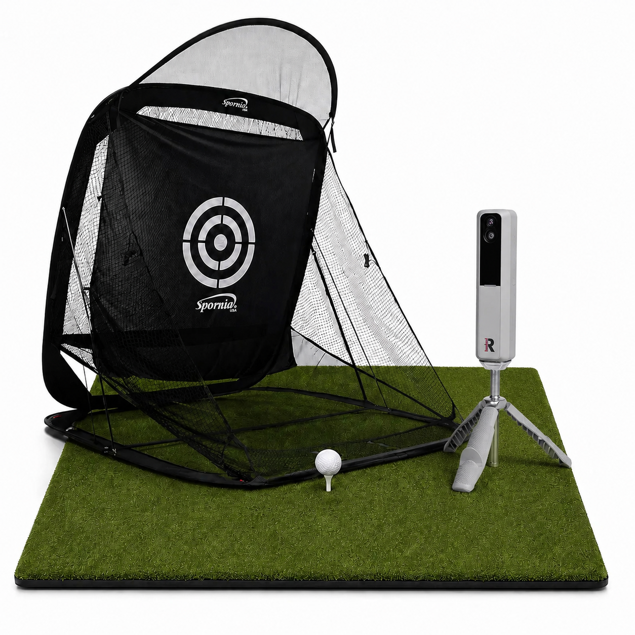 Spornia SPG-7 golfæfingarnet Rapsodo MLM2 Pro pakki