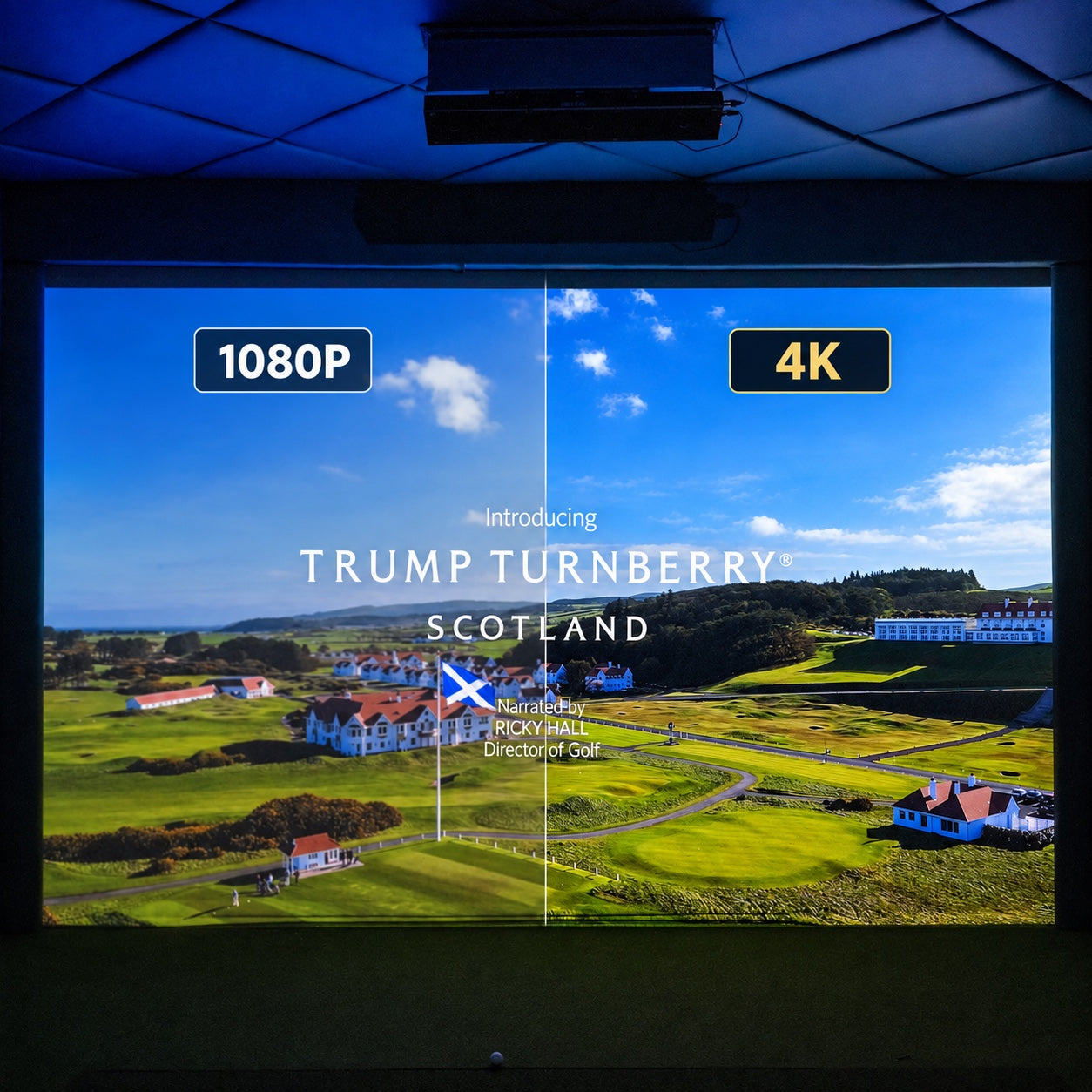 Golfbays Pro+ golfhermir höggskjár 4K