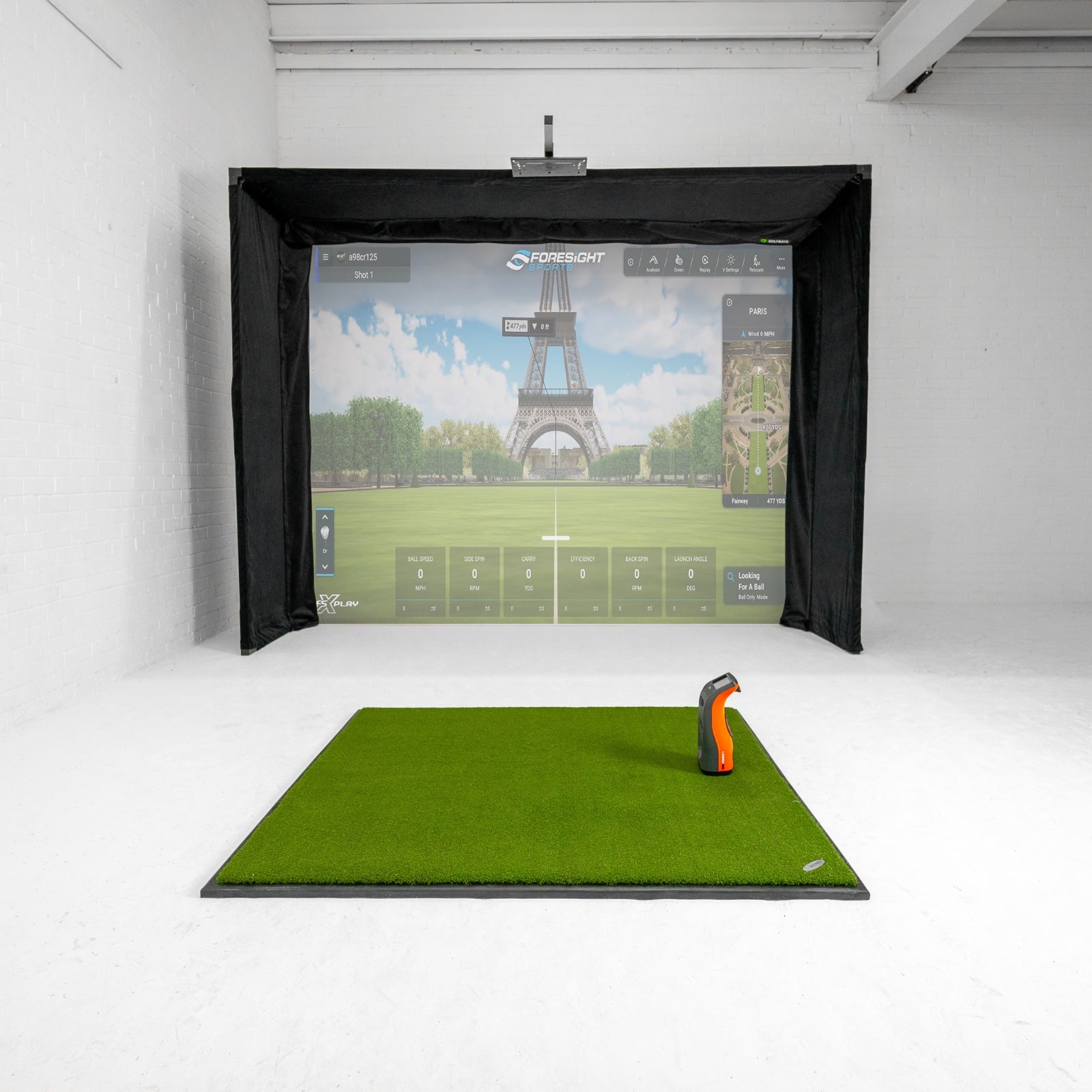 Foresight GC3 GolfBays Lux Golf heimilisgolfhermir – heildarpakki