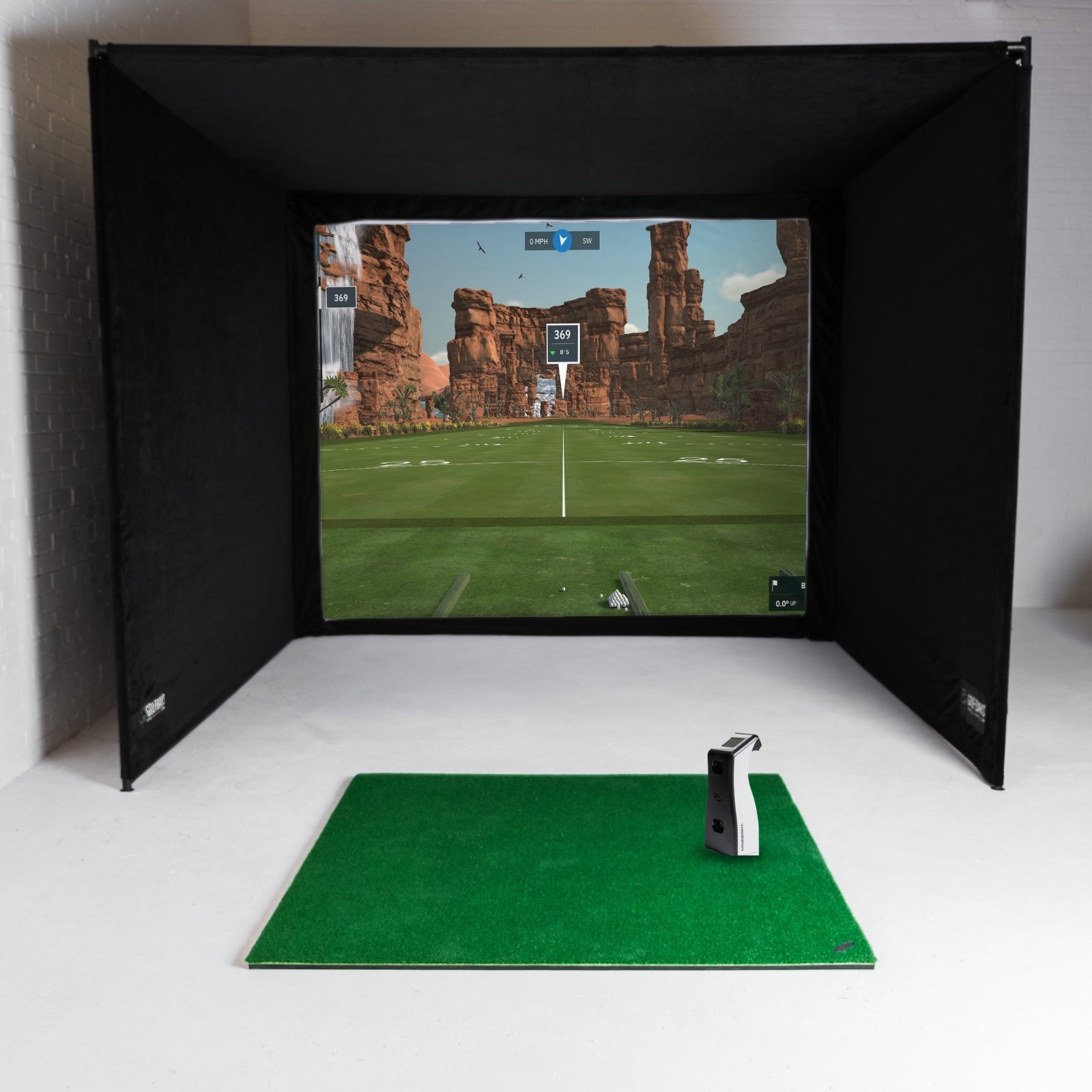Bushnell Launch Pro innanhúss SimBox heimilisgolfhermi, heildarpakki